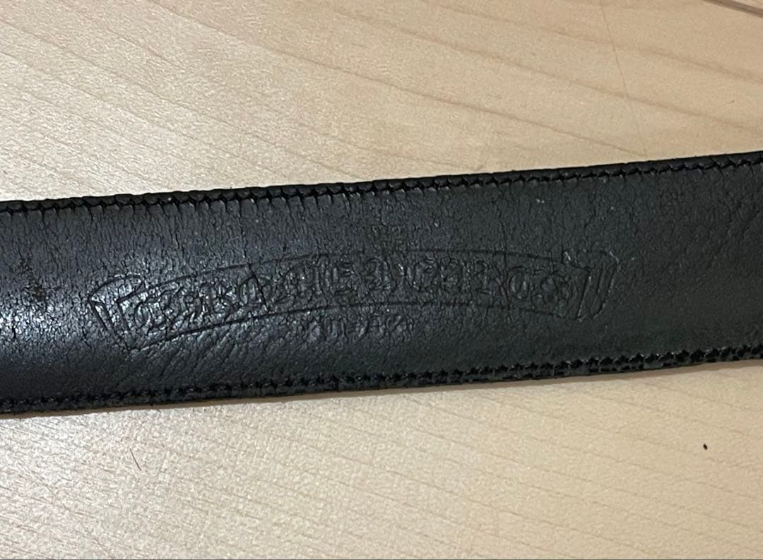 原本無修正クロムハーツクラシックオーバルクロスバックル＋ベルトストラップ(オマケ