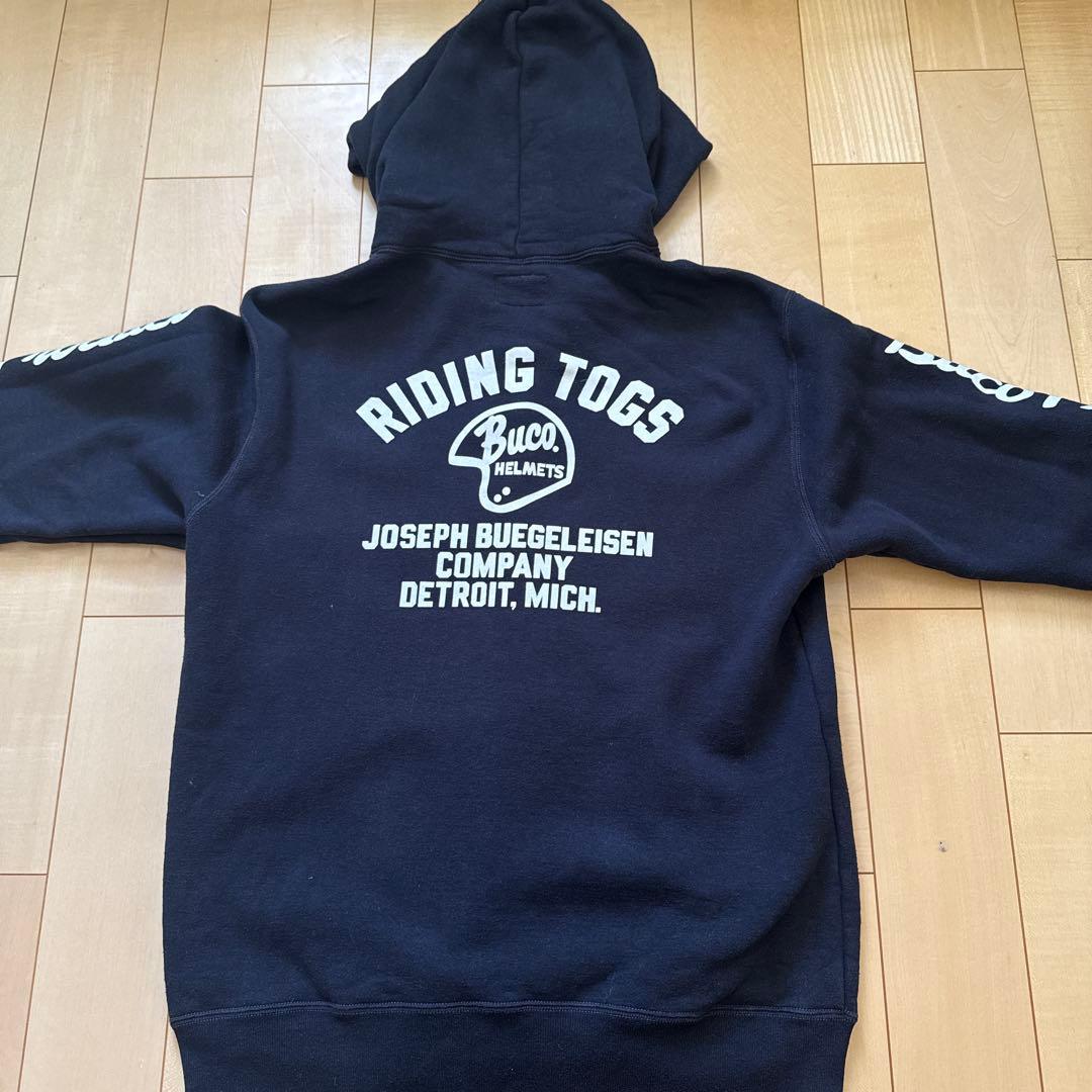 リアルマッコイズ BUCO フルジップパーカー 黒 Lサイズ