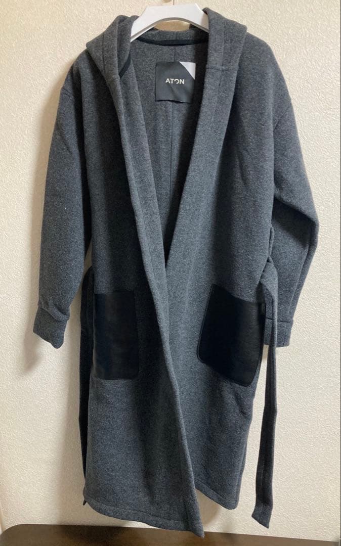 ATON エイトン　ロングコート　ガウンコート