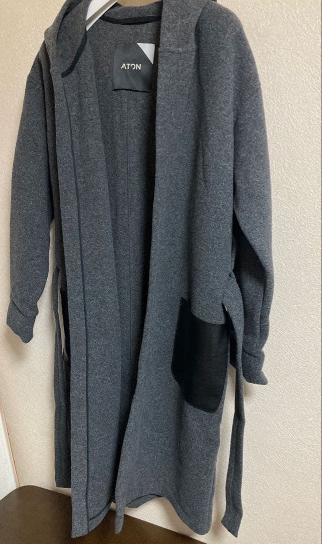 ATON エイトン　ロングコート　ガウンコート