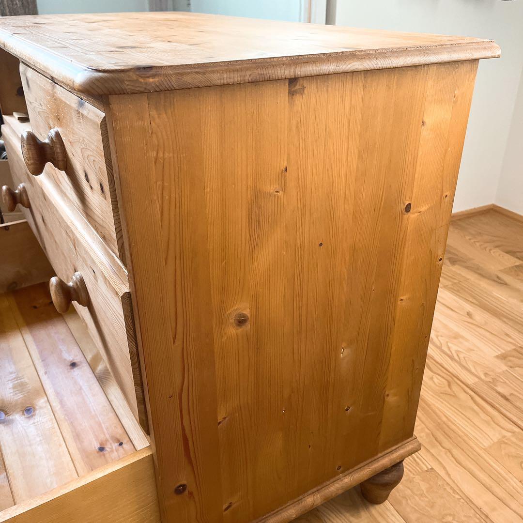 パイン材　引き出し　タンス　古道具　収納　チェスト