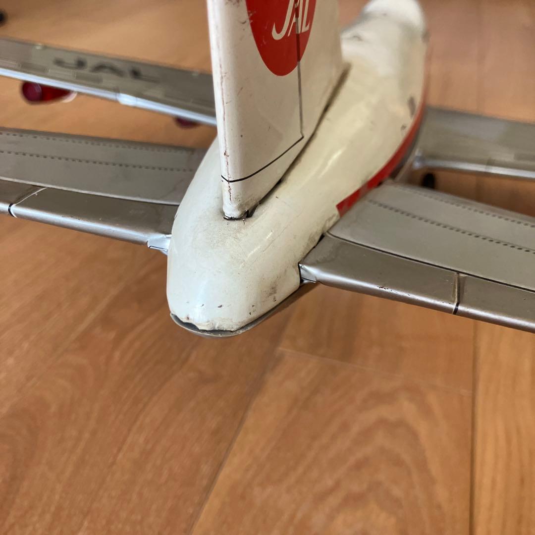 日本航空のジャンボジェット機　ブリキ模型