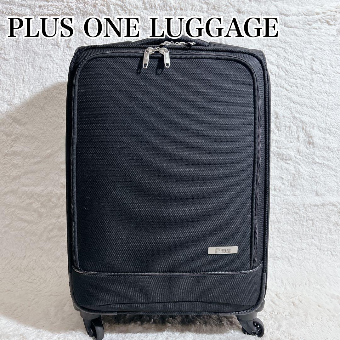 【美品】PLUS ONE LUGGAGE 縦型ソフトキャリー　60L