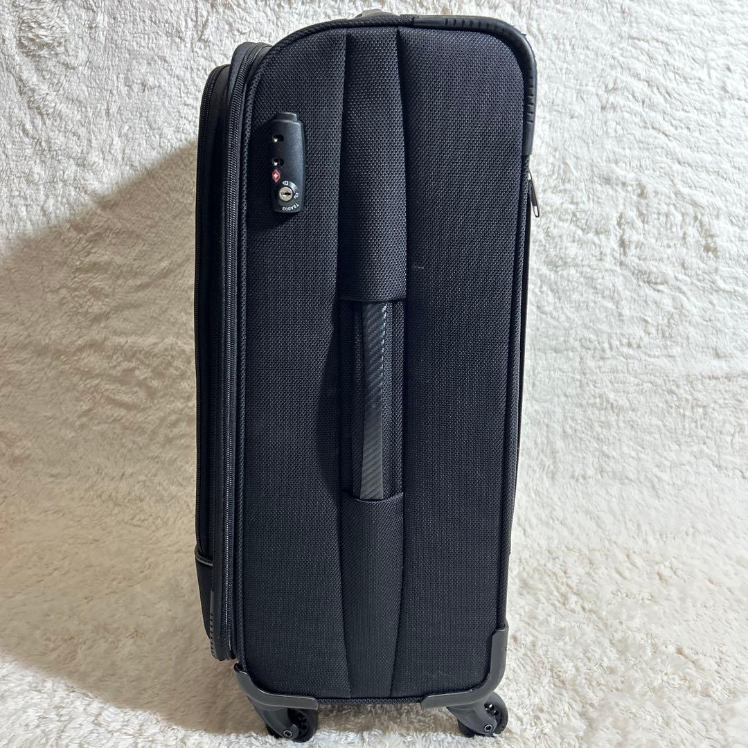 【美品】PLUS ONE LUGGAGE 縦型ソフトキャリー　60L