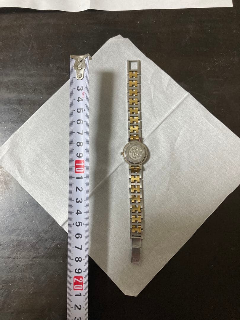 HERMES アナログ時計 シルバー/ゴールド