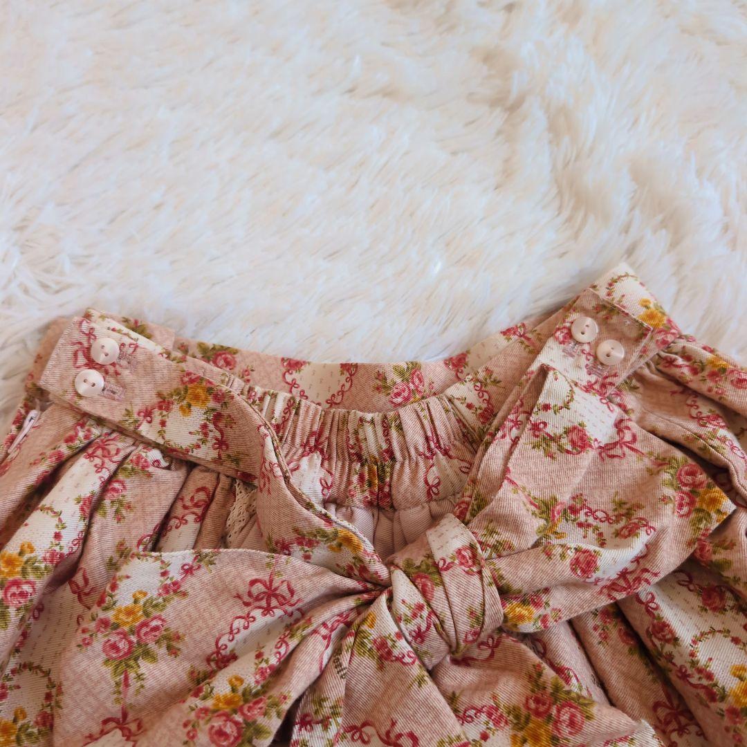 イノセントワールド　ポンパドゥール　スカート　フリル　ウエストリボン　ピンク