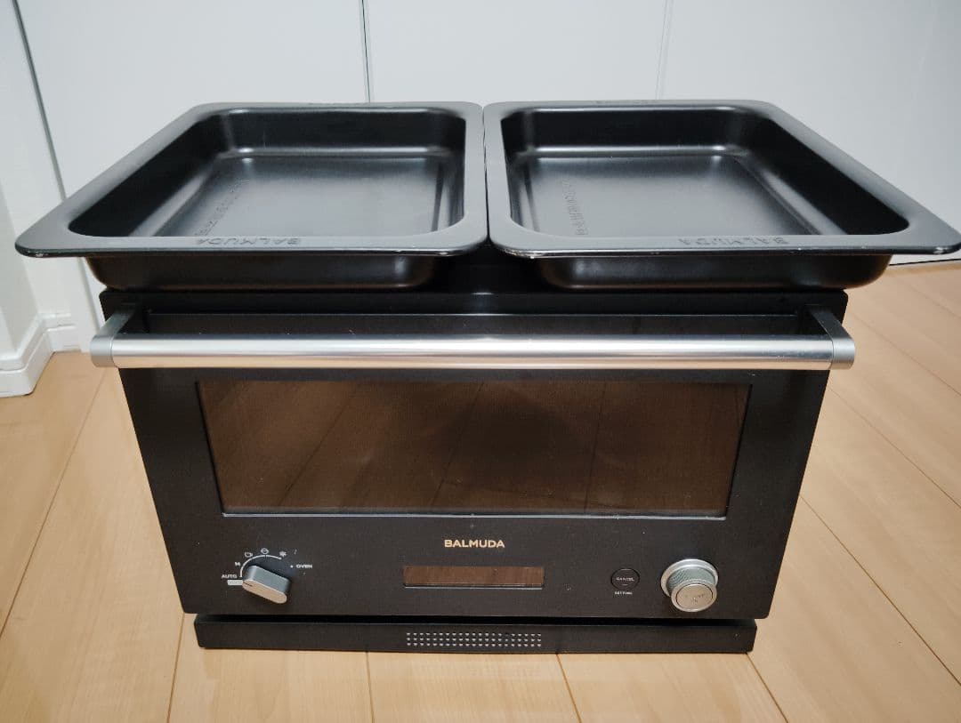 【ジャンク品】2018年製BALMUDA オーブンレンジ トレイ2枚付き