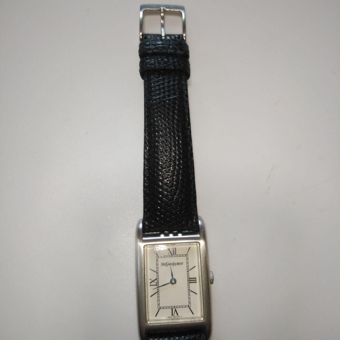 Yves Saint Laurent レザーベルト時計