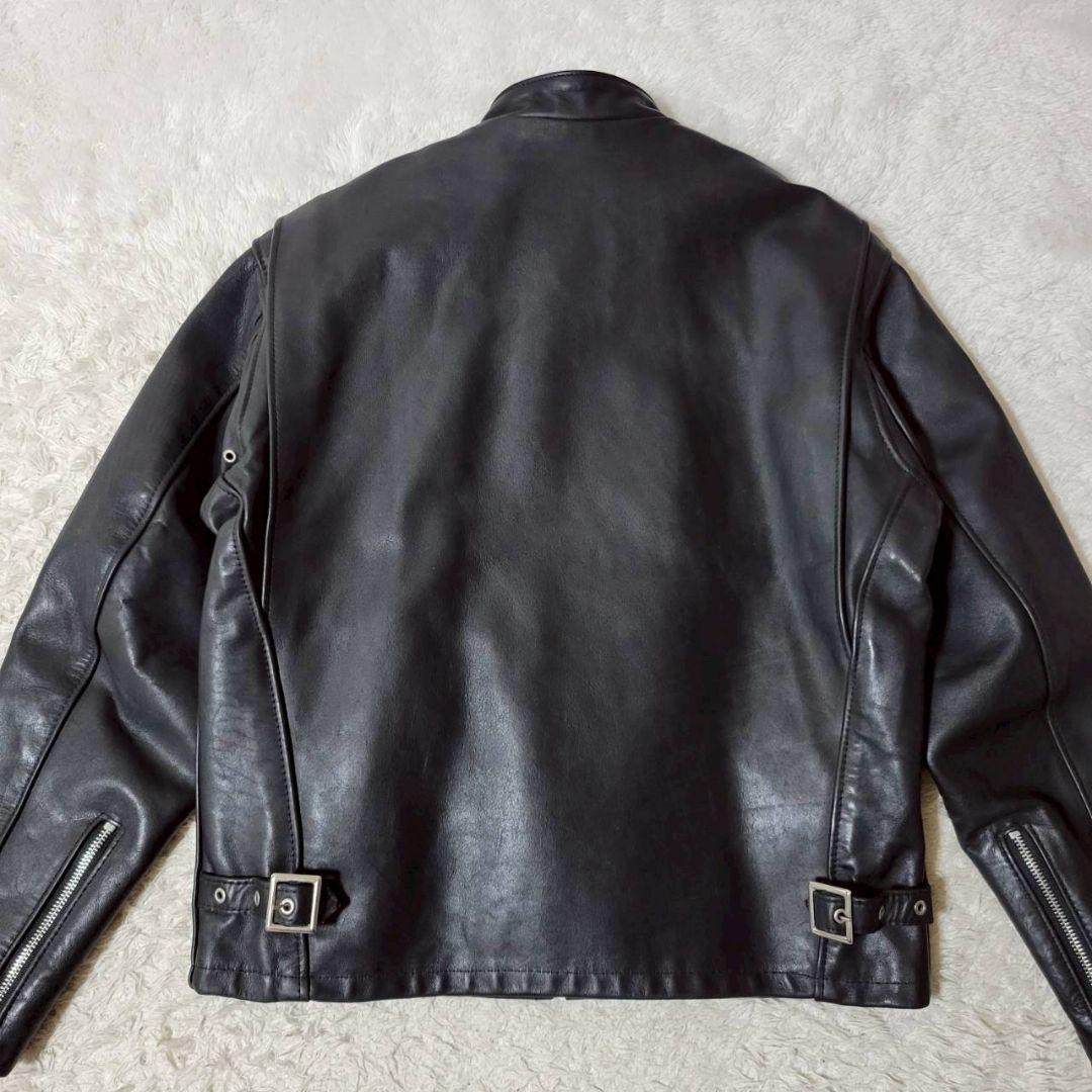 米国製42✨ SCHOTT シングル ライダース ボア ライナー ブラック XL