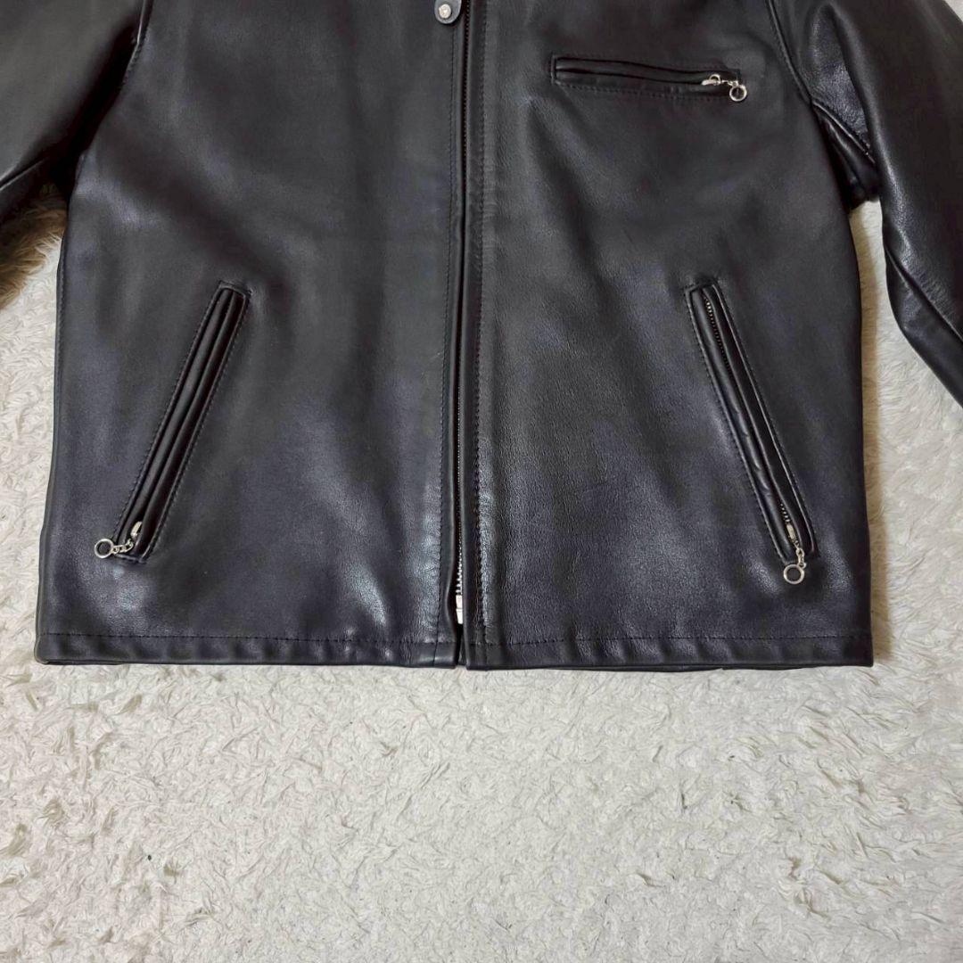 米国製42✨ SCHOTT シングル ライダース ボア ライナー ブラック XL