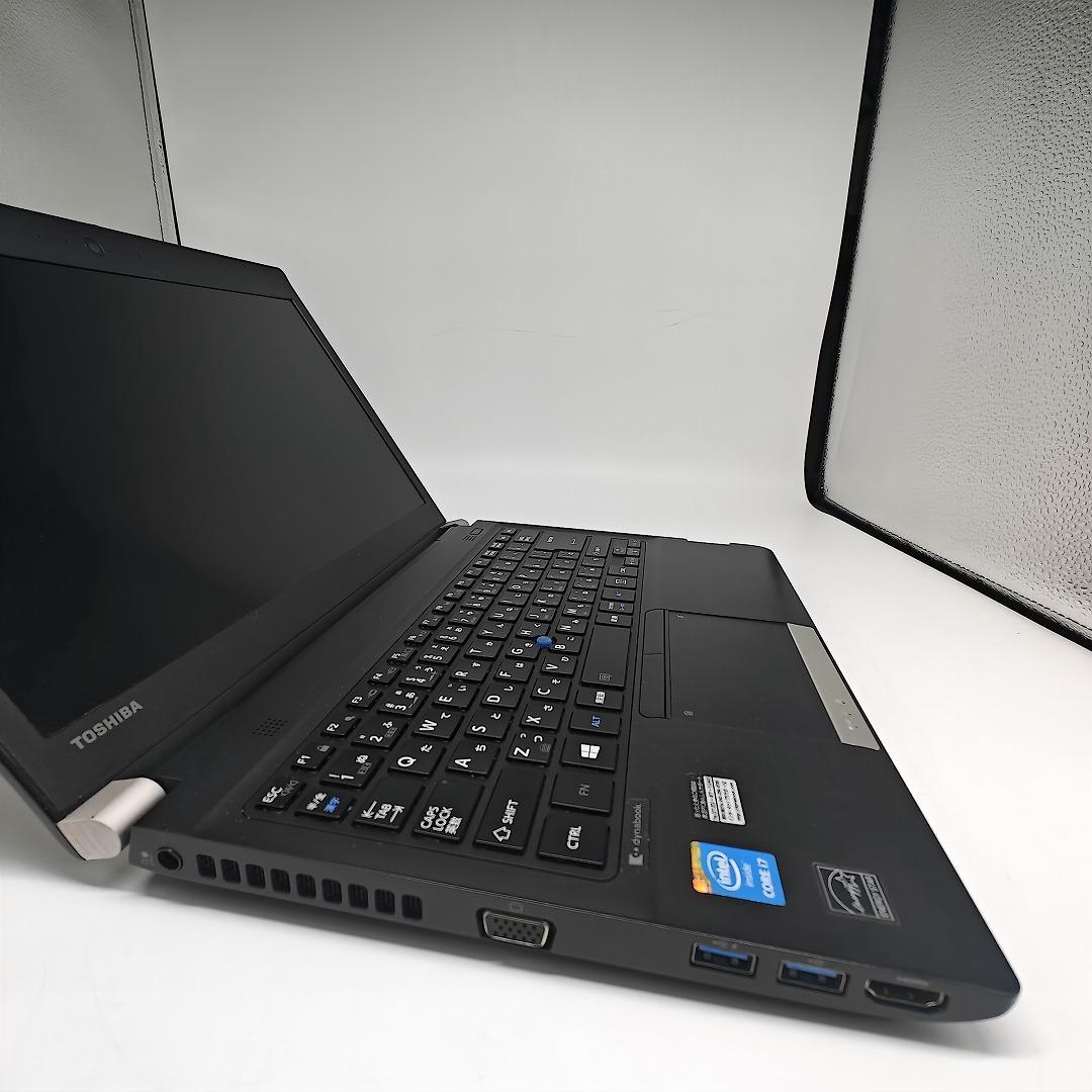 【東芝】R73 高速i7 新品SSD256GB 8GB ブラック ノートPC
