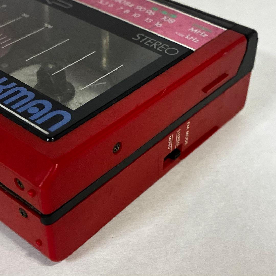 SONY WM-F65 ウォークマン 本体 赤色 レトロ 現状品