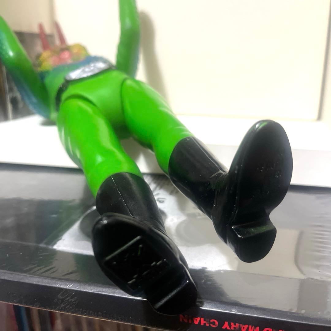 旧バンダイ製 死神カメレオン キングサイズ 美品 ソフビ フィギュア 怪人