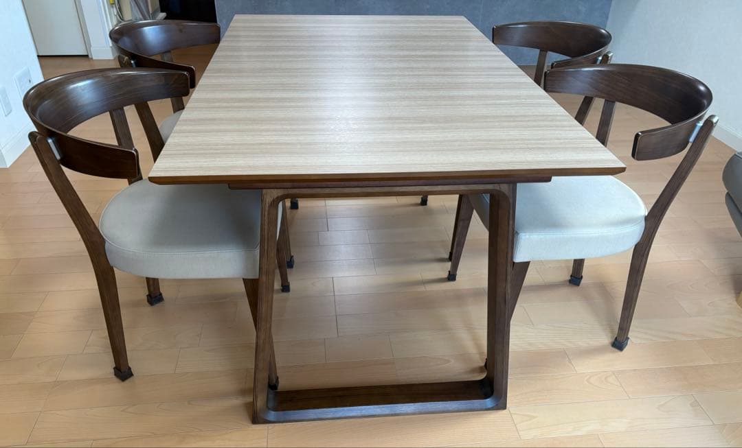 ①カリモク【テーブル*1台】(ダイニングテーブル＆チェア4脚セット販売)