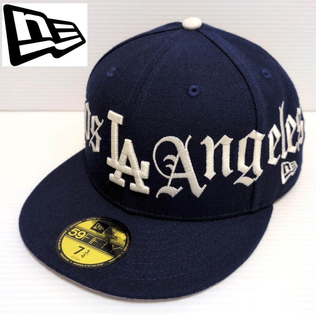希少　ニューエラ LA ピットブル 　ロサンゼルスドジャース　61.5cm　刺繍