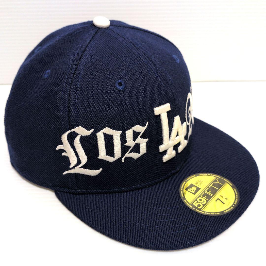 希少　ニューエラ LA ピットブル 　ロサンゼルスドジャース　61.5cm　刺繍
