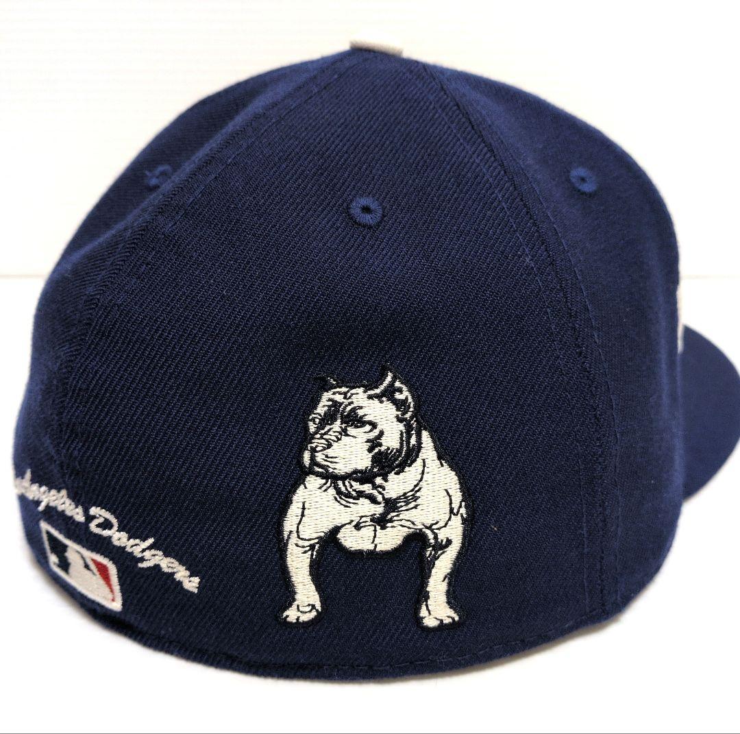 希少　ニューエラ LA ピットブル 　ロサンゼルスドジャース　61.5cm　刺繍