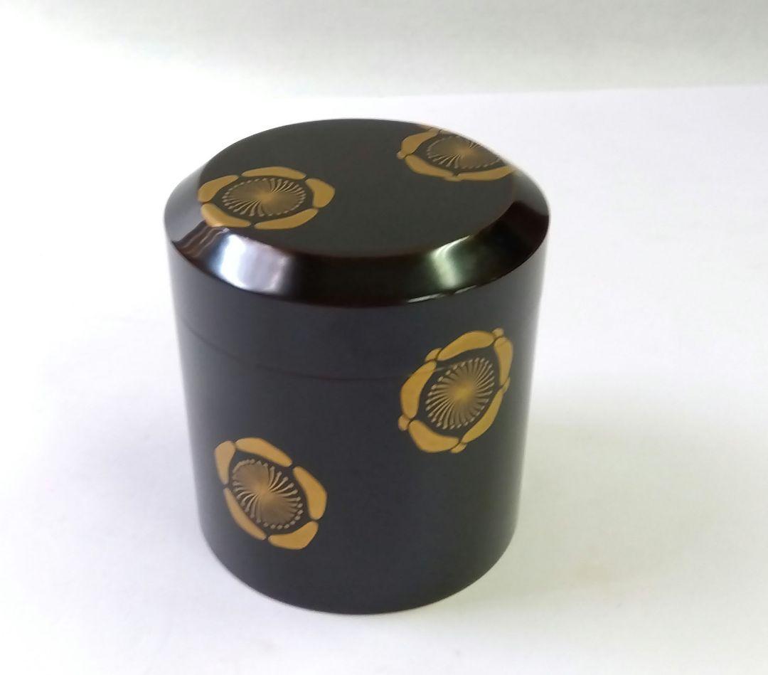 茶道具 薄器 茶桶 溢梅蒔絵 京塗 表派 鈴木表朔