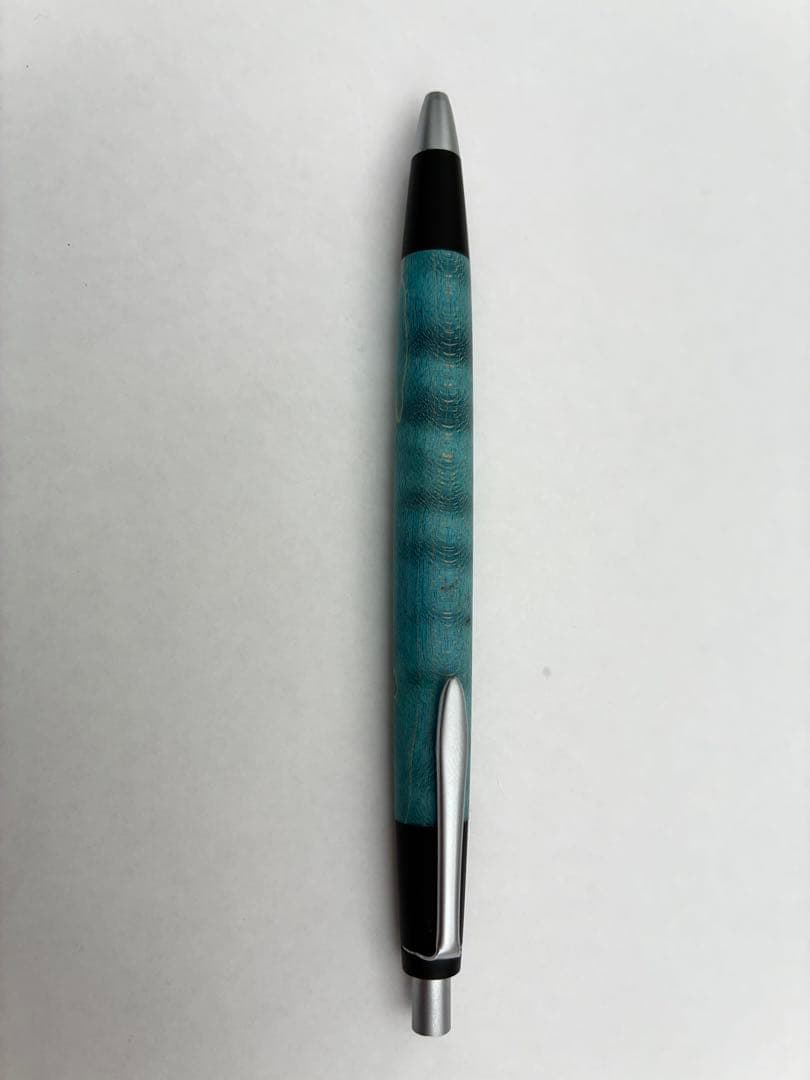 野原工芸　ボールペン スタビライズドウッド　青