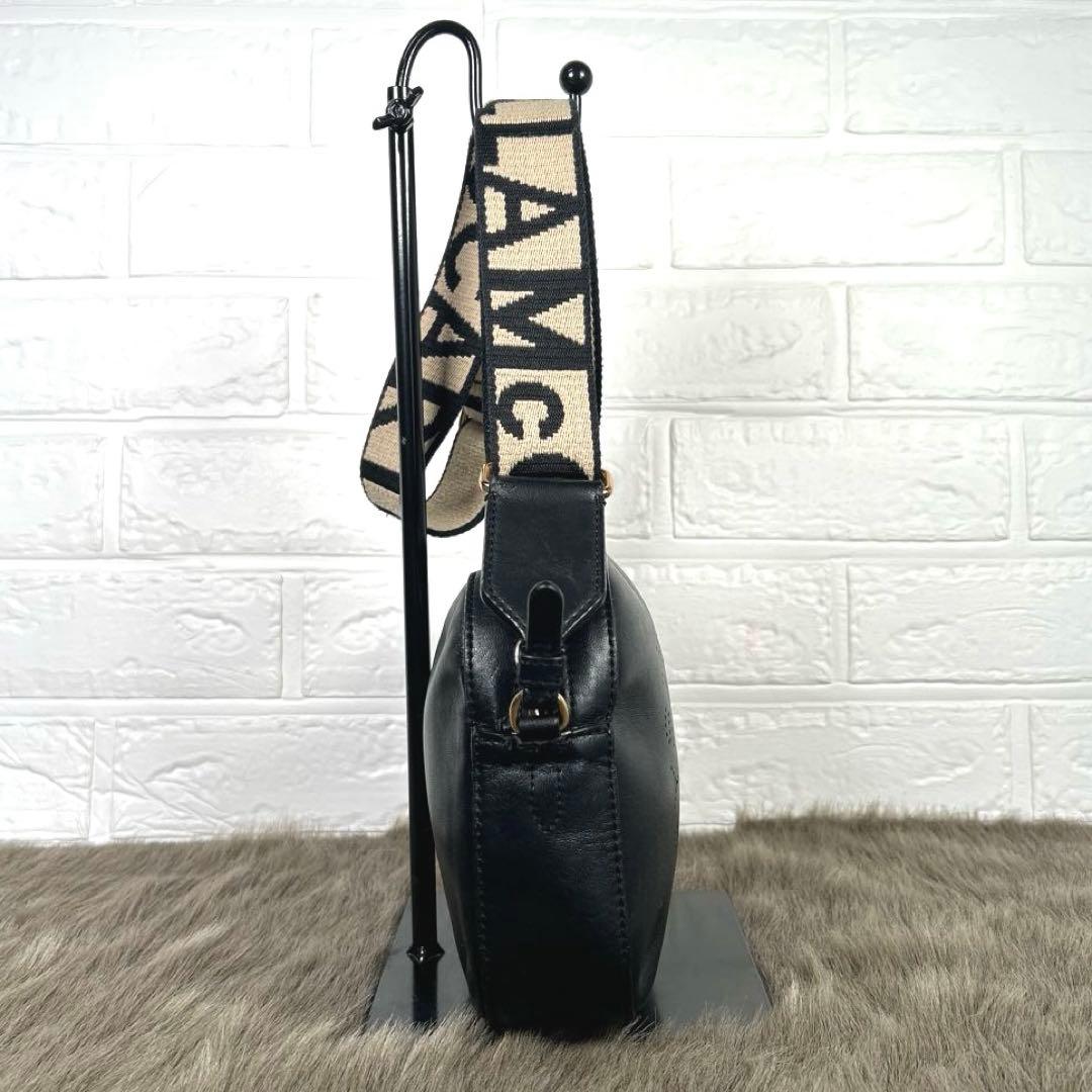 ステラマッカートニー　ショルダーバッグ　サークルロゴ　黒　カメラバッグK1486