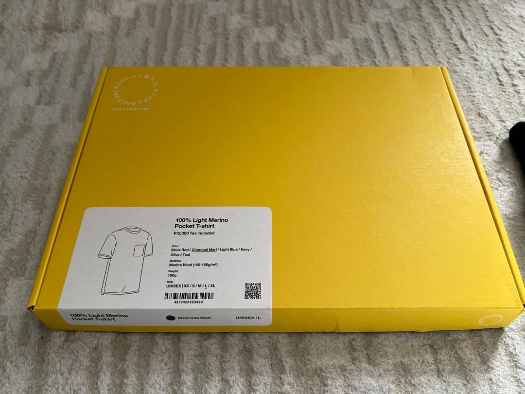 山と道　100% Light Merino Pocket T-shirt L