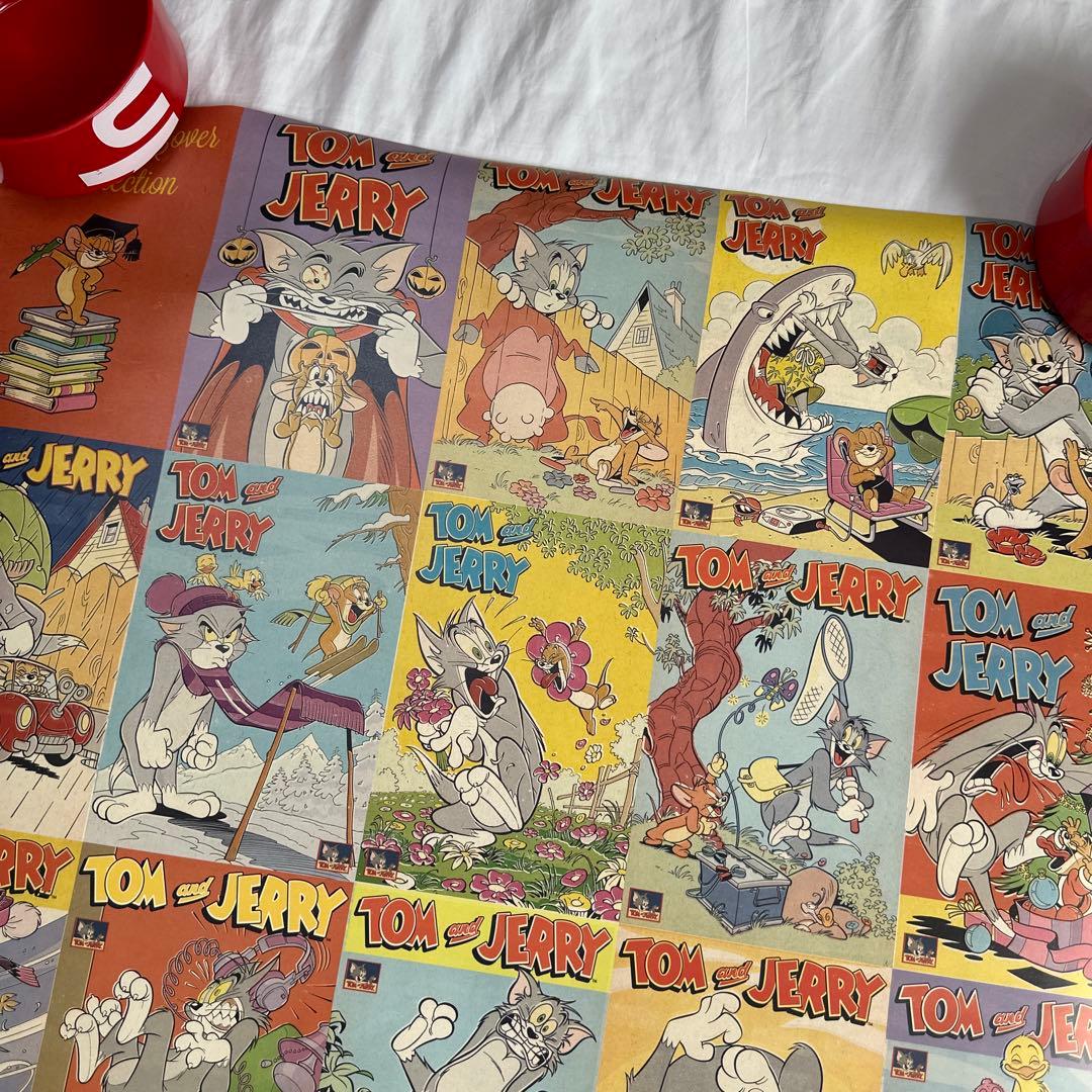 廃盤　大判　ポスター　トムとジェリー　コミック　総柄