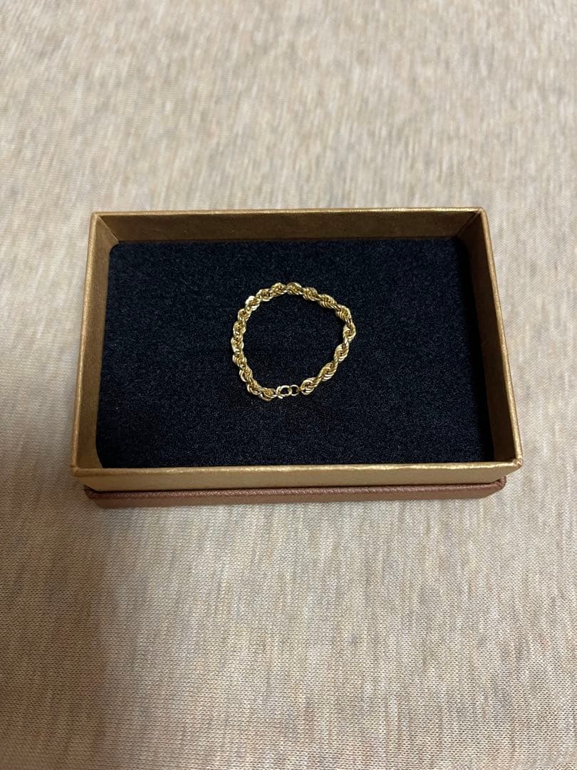 【1/23まで3日間限定値下げ】K18ゴールド チェーンリング 21号