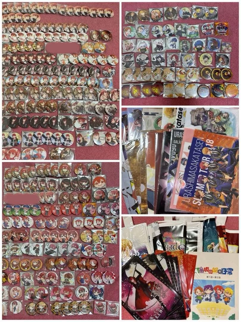 あほの坂田　となりの坂田　浦島坂田船　缶バッジ　クリアファイル　まとめ売り