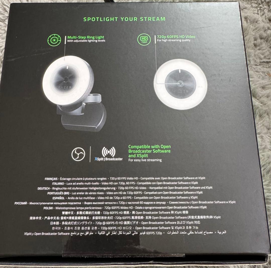 Razer Kiyo Webカメラ 1080p 30fps