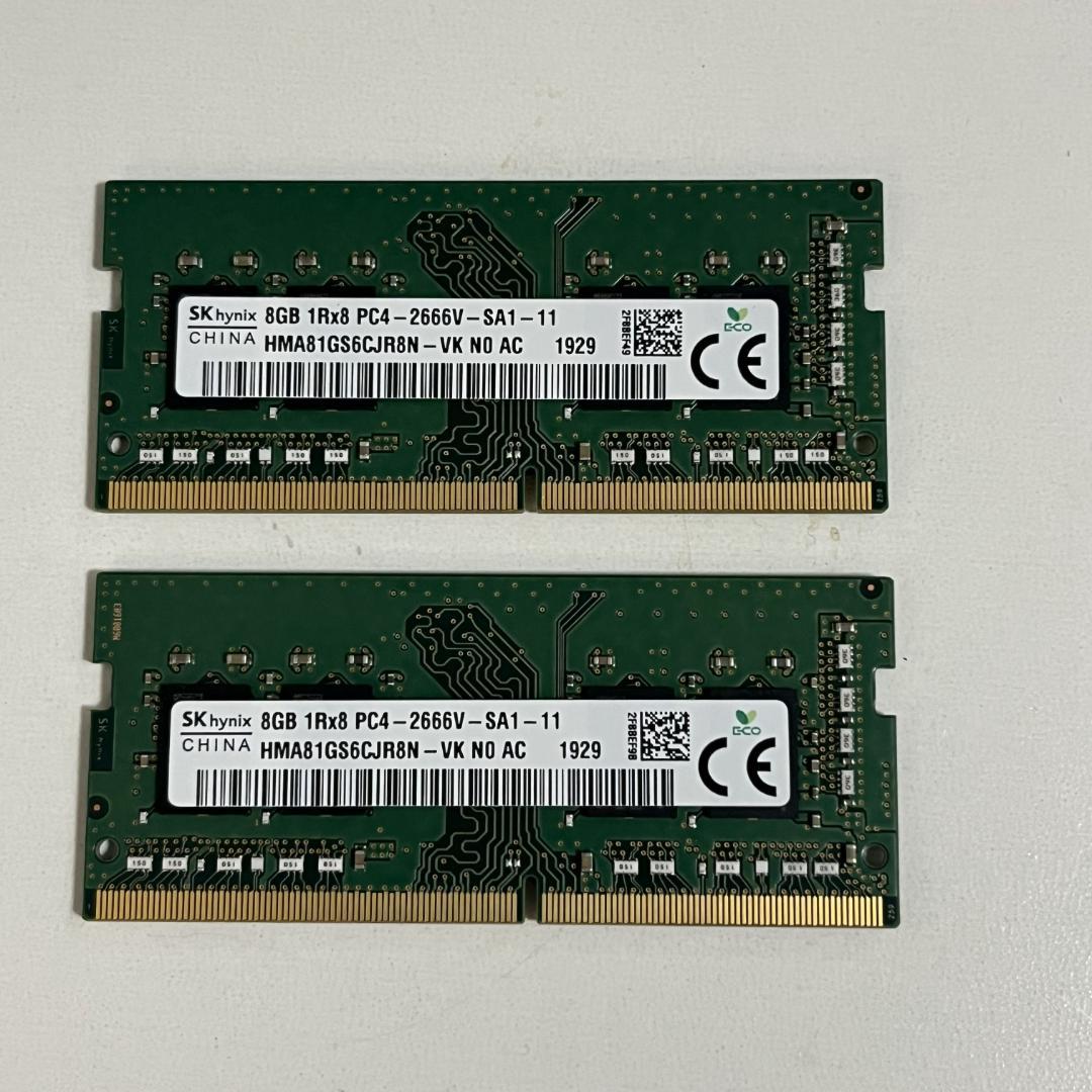 SK hynix 8GB PC4-2666V-SA1-11×2 合計16GB