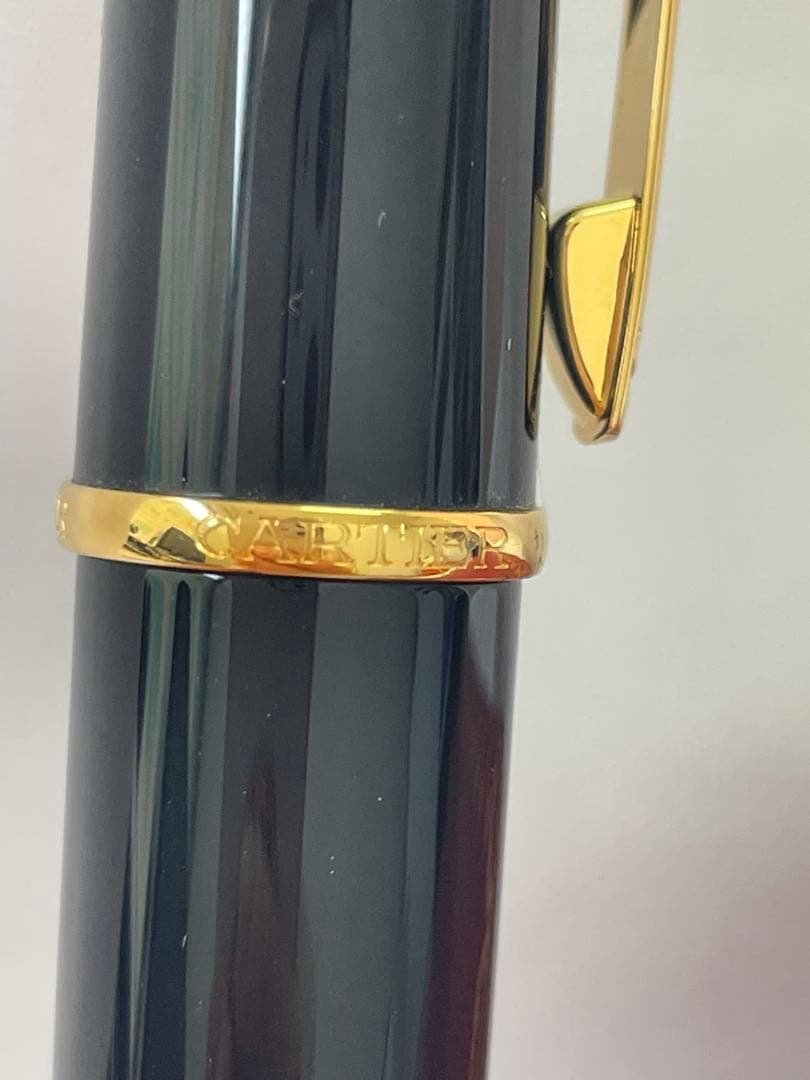 超美品　カルティエ 万年筆 ブラック ペン先 18K Au750