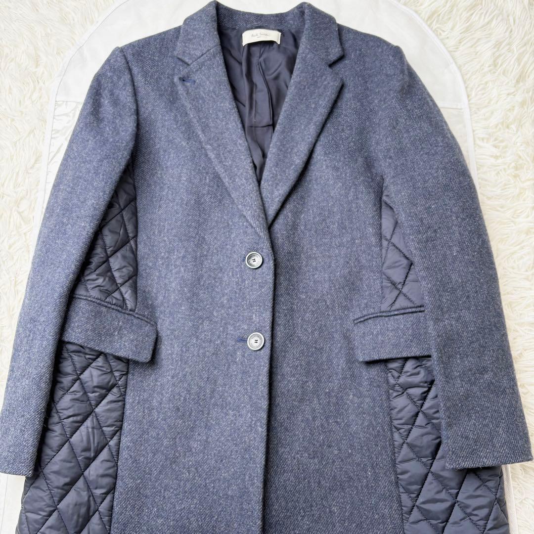 ポールスミス ダウンコート チェスターコート　キルティング 異素材 軽量