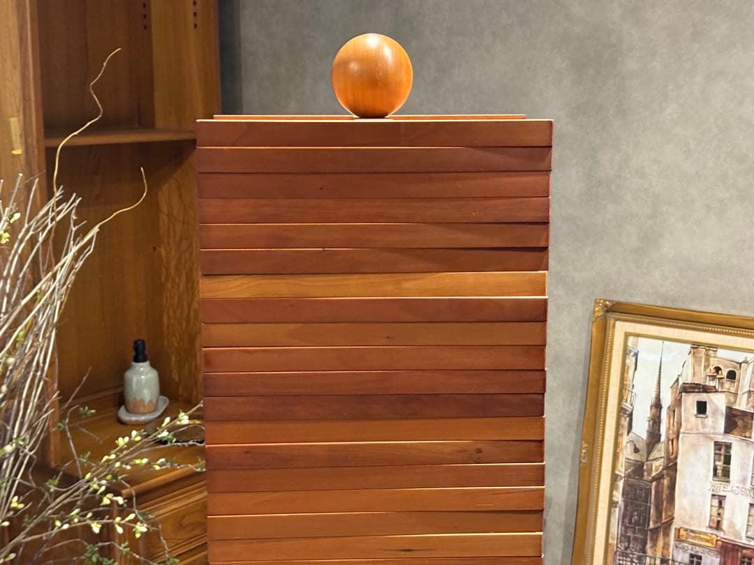 ① Jonny B 回転式CDラック　コレクションケース　ウォールナット　RZ