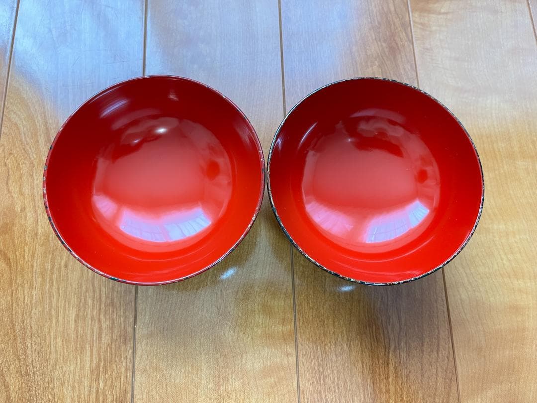 【新品未使用】 津軽塗 漆器 椀＆箸 2客セット【津軽塗夫婦椀・津軽塗夫婦箸】