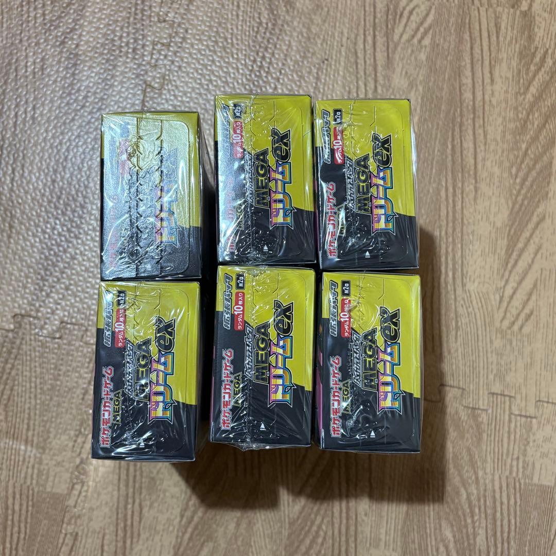 ポケモンカードゲーム MEGAドリームex 　新品未開封シュリンク付き6box
