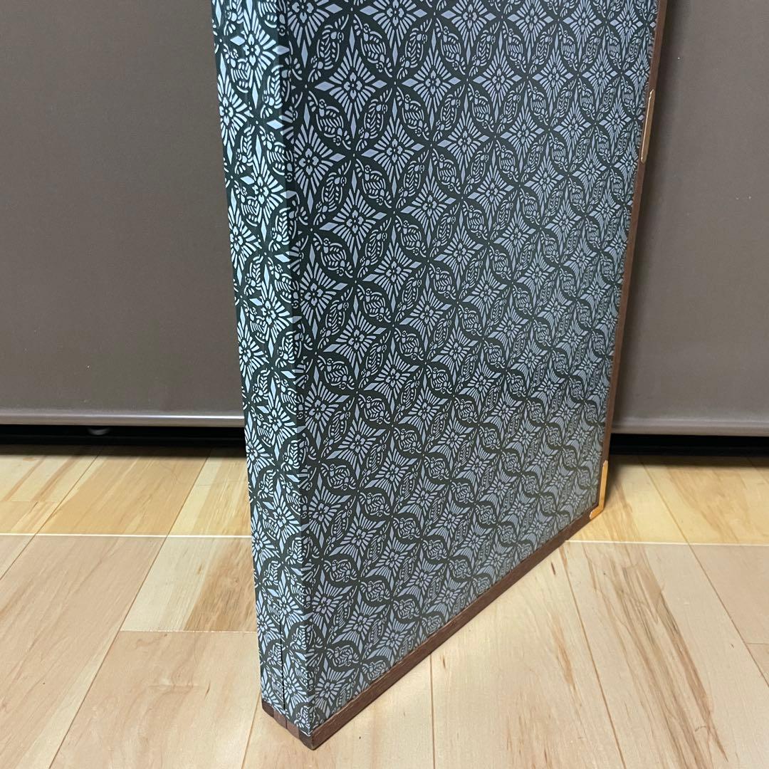 美品 豪華 金 屏風 衝立 パーテーション 慶事 一隻 四曲 四扇 旧家出物