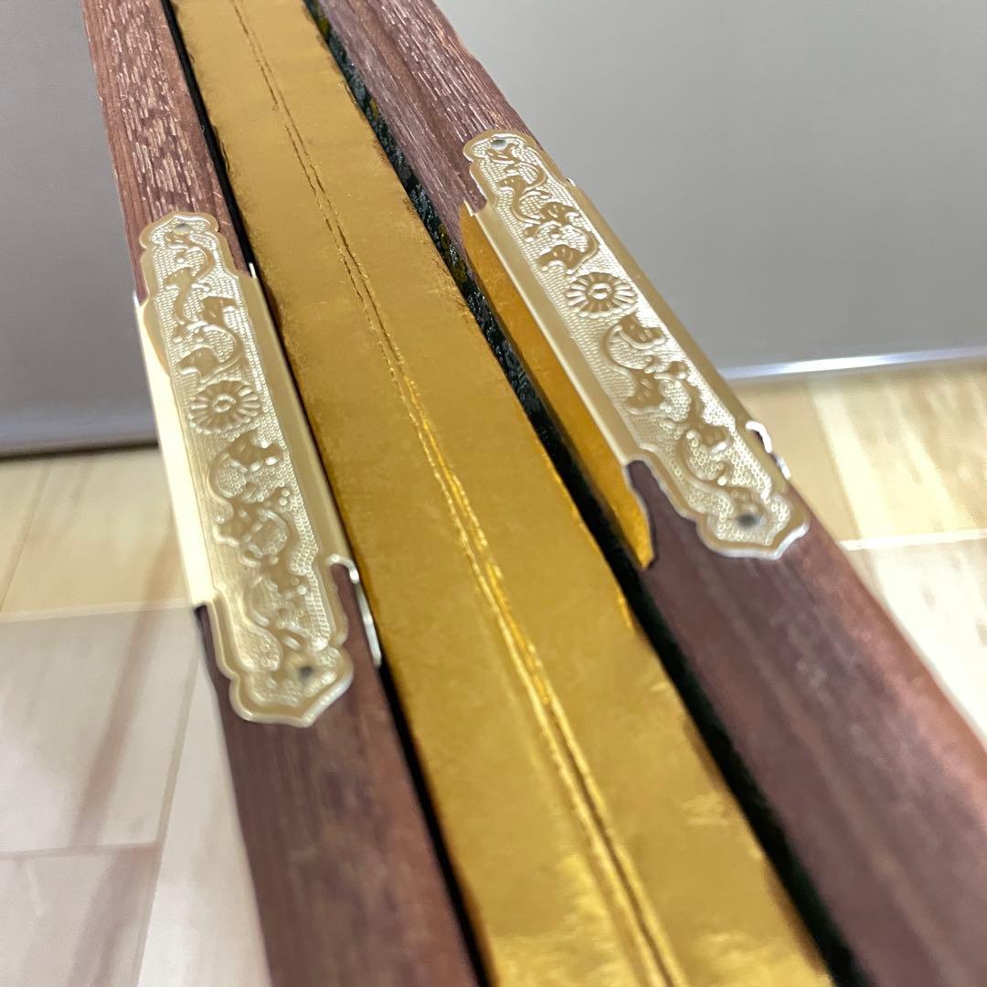 美品 豪華 金 屏風 衝立 パーテーション 慶事 一隻 四曲 四扇 旧家出物