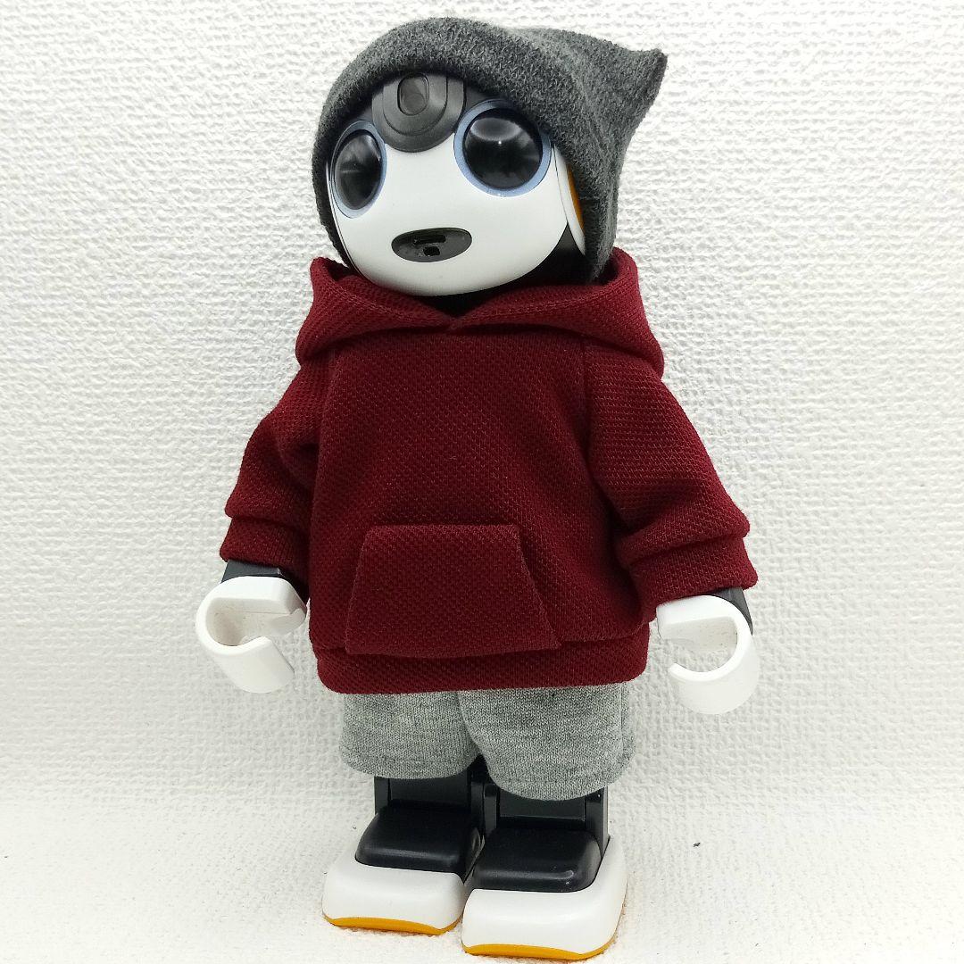 マルコ様ご依頼分 ロボホン服 オレンジ、ボルドー ポケット付パーカー 2セット