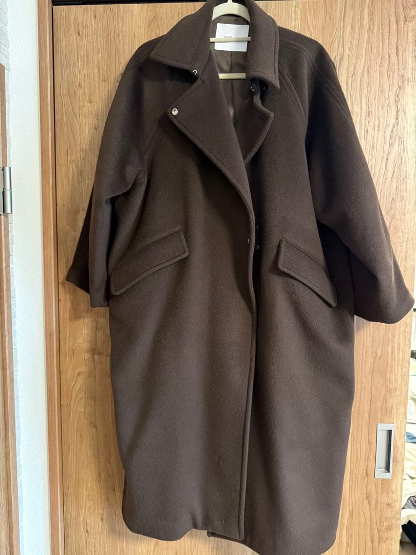 SHIPS any: バルマカーン コクーン コート　ブラウン