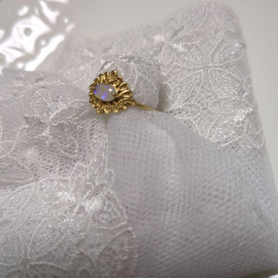 ぽ*え様 ete K18 リング オパール