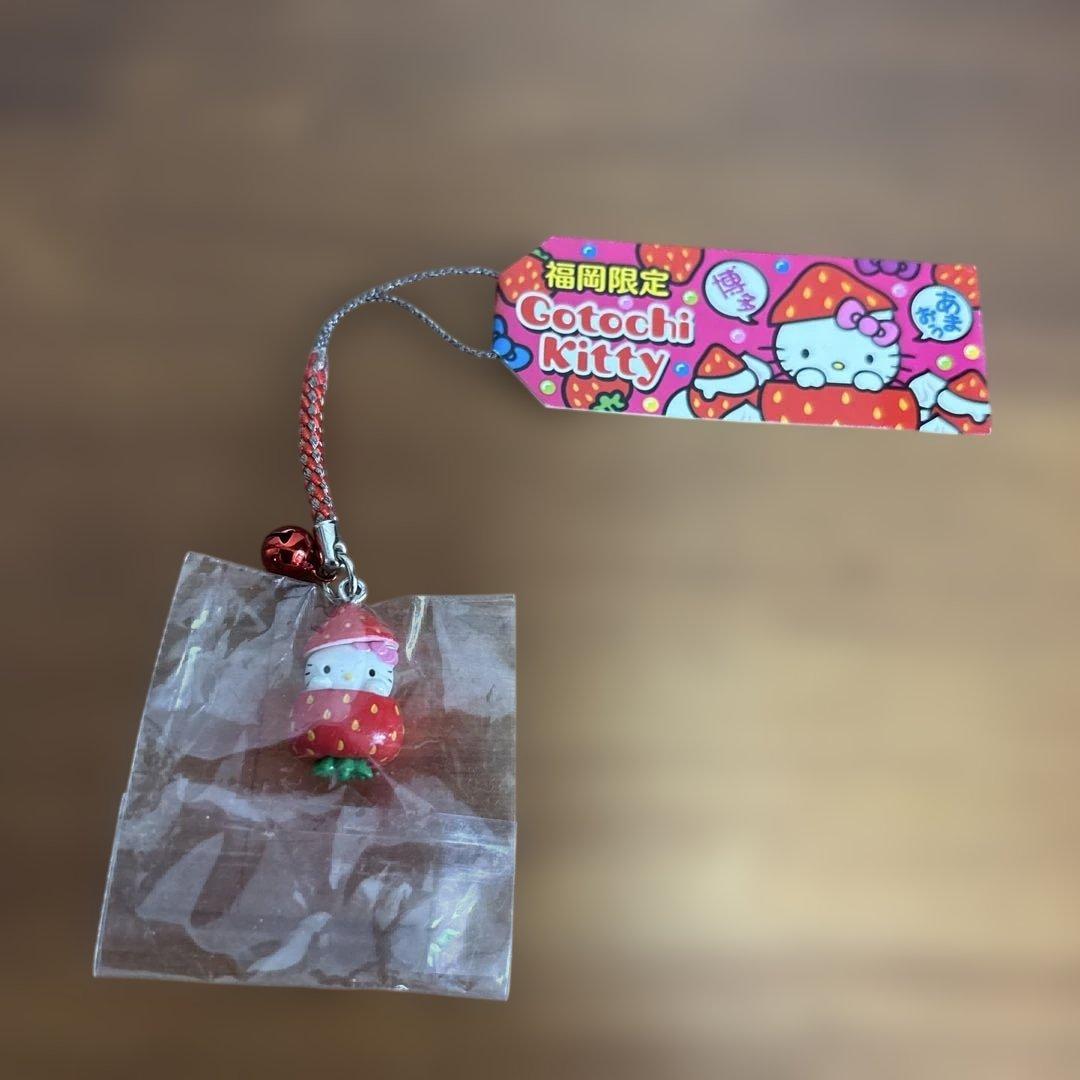 ご当地キティ 根付け　 福岡限定 博多 あまおう　激レア