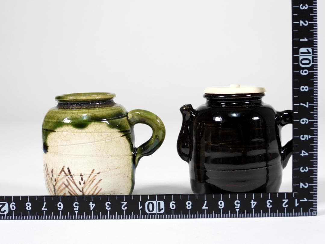 不老園 造 色変 四滴茶入 共箱 煎茶道具