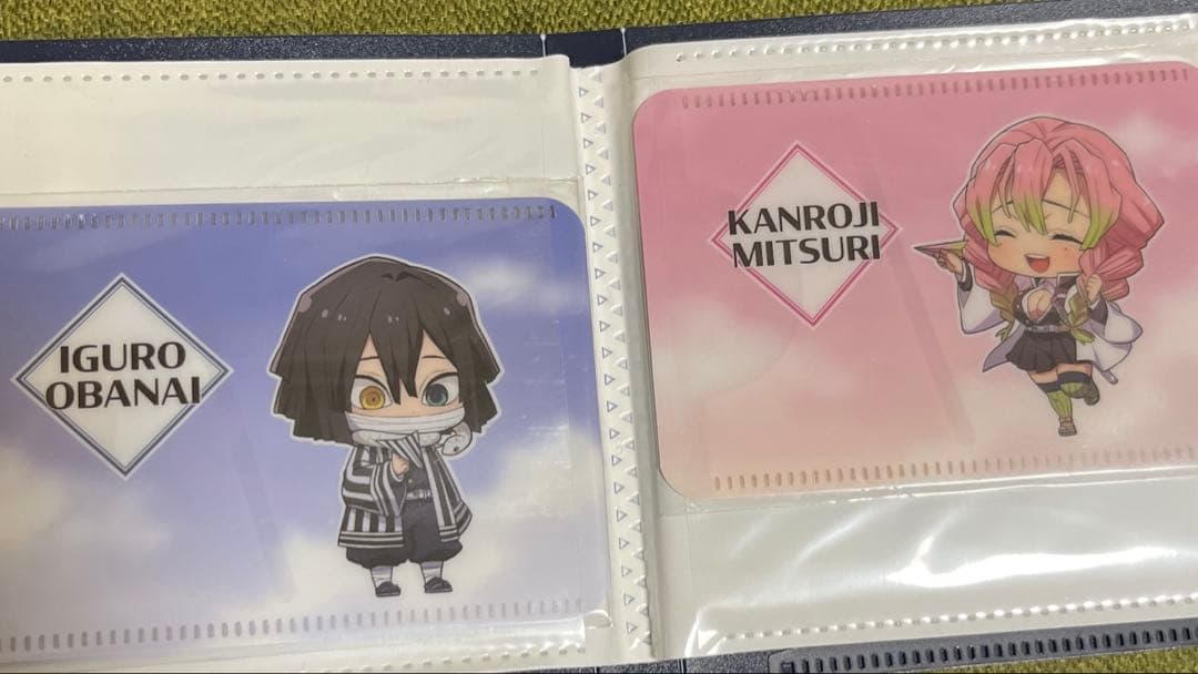 鬼滅の刃　成田アニメデッキ　パスケース　紙飛行機verフルコンプセット