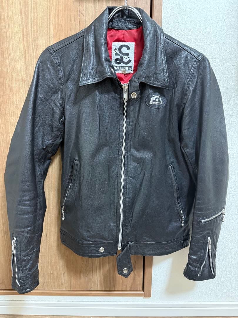 RALEIGH 666 ルイスレザー　シングルライダース XS
