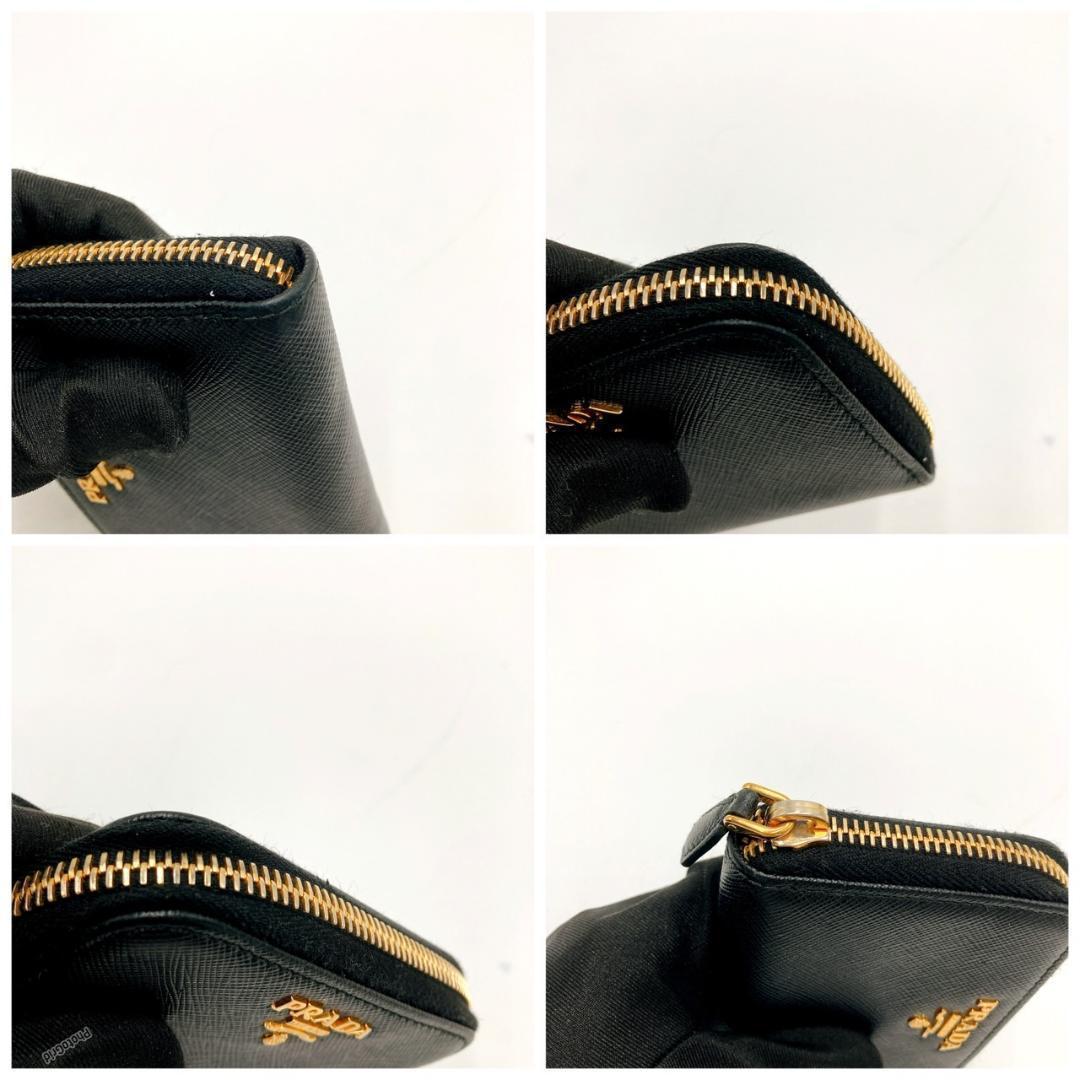 PRADA プラダ　ケース ラウンドジップ サフィアーノ　✴︎①