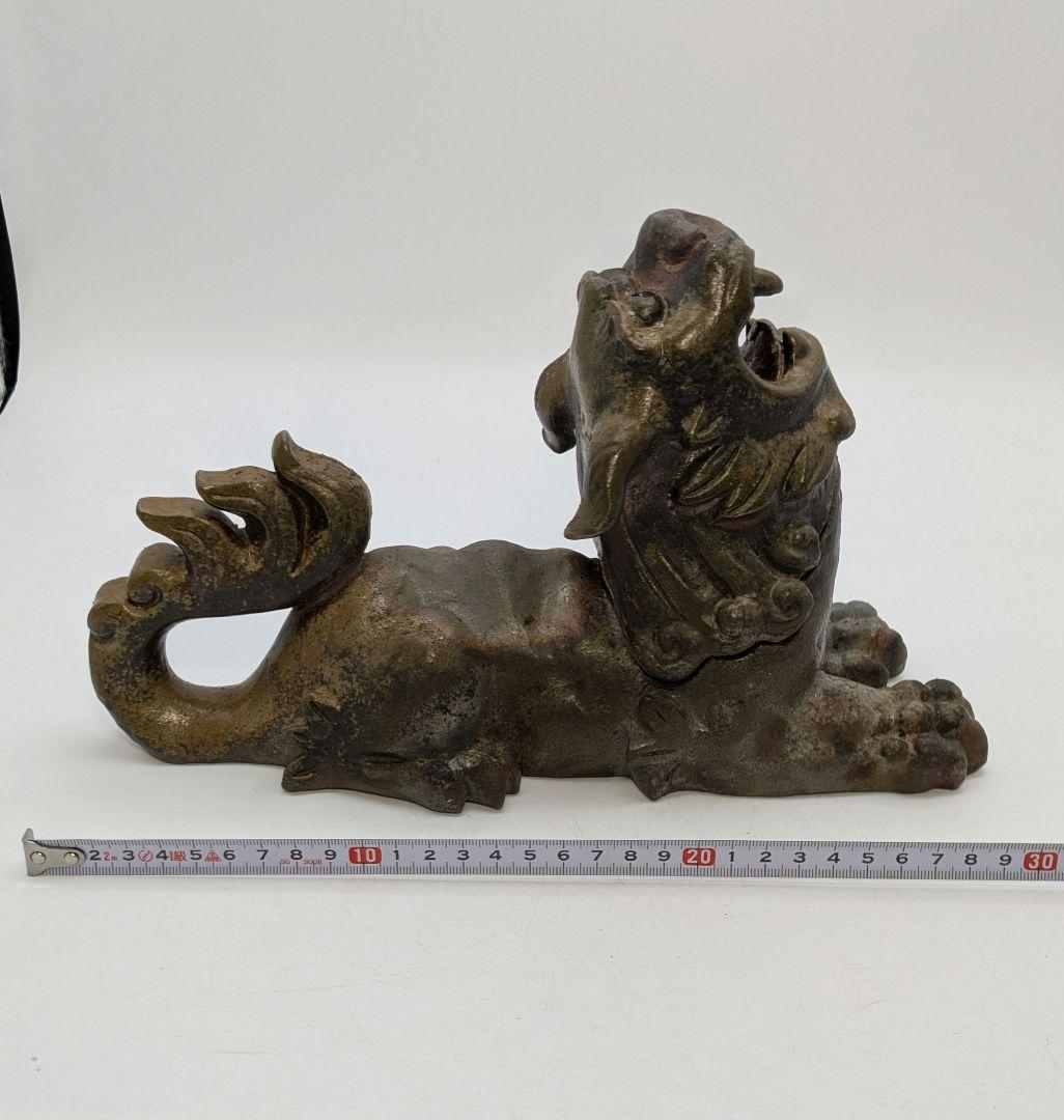 【未使用】岡山県重要無形文化財 浦上善次 備前焼 獅子香炉 共箱共布 置物 香爐