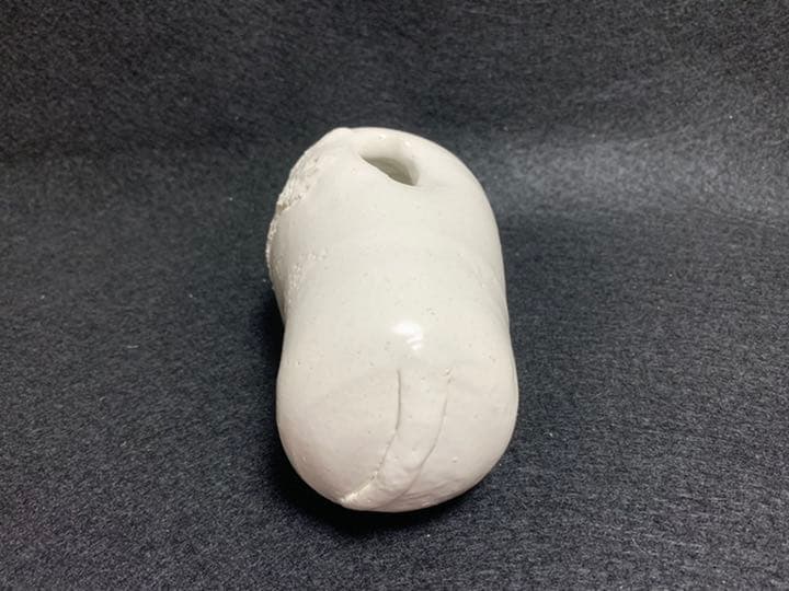 二代 水野双鶴　牛 小壺