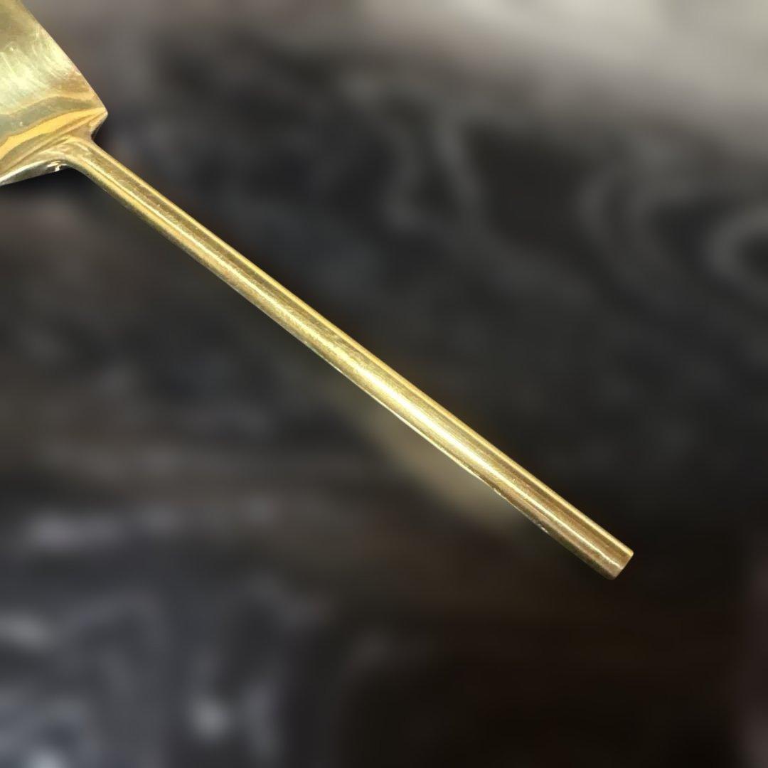 【茶道具】金森浄久造　灰匙三本組（共箱）