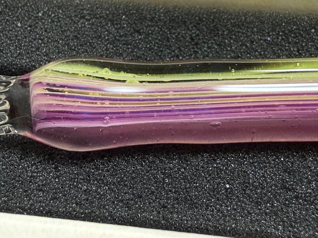 きゃろくろ◆ガラスペン◆木目 グレープ＆マスカット 中字