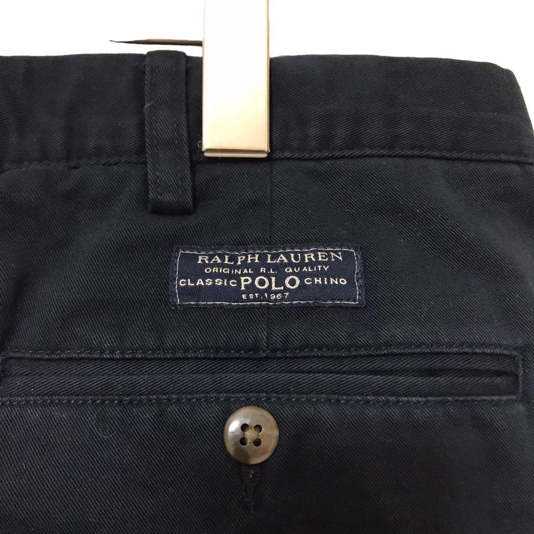 Polo Ralph Lauren 黒 コットン チノ スラックス 下北沢 原宿